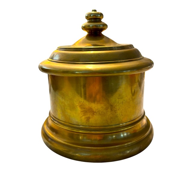 1970’s Heavy Brass Trinket Box Hollywood Regency Style